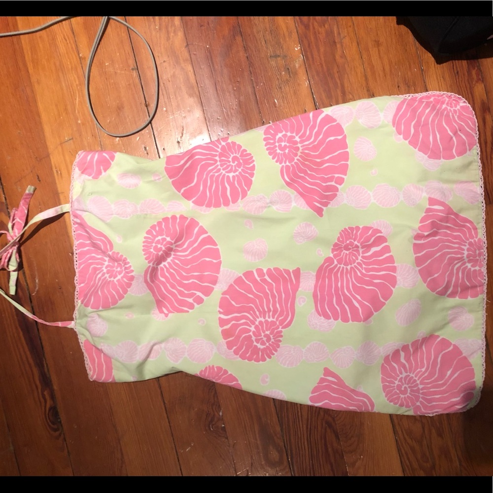 Lilly Pulitzer pink and green shell dress